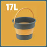 5/10L Folding Portable Bucket with Cover - Silicone Outdoor Bucket