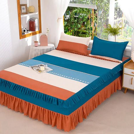 Cotton bedspread - Bedding Set Home Textile Cotton Bedspread Elastic Fitted Mattress Cover