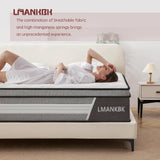 Full Mattress, 12 Inch Innersring Hybrid Mattress in a Box with Gel Memory Foam