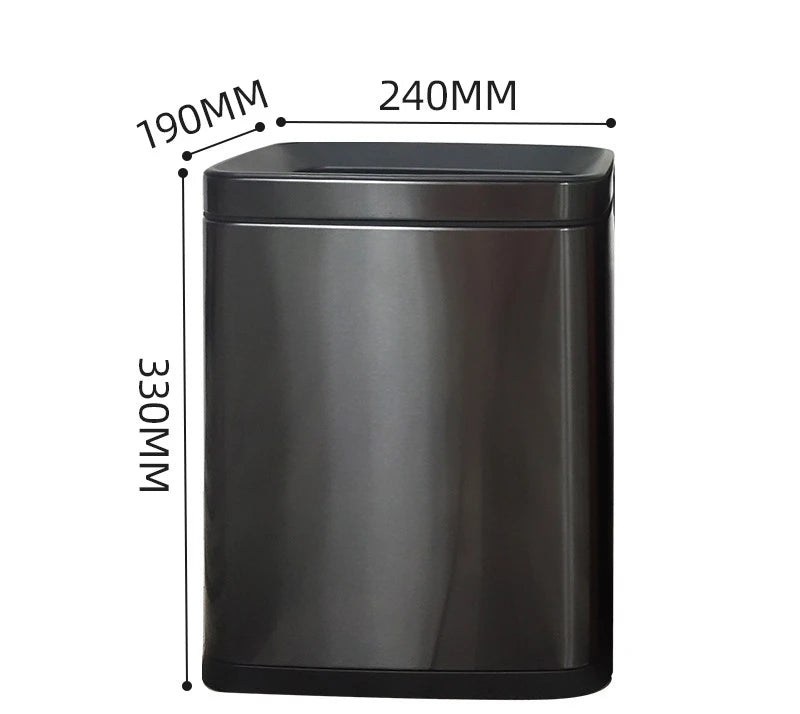 Hotel Stainless Steel Trash Can with Ashtray