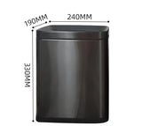 Hotel Stainless Steel Trash Can with Ashtray