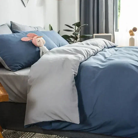 Solid Color Double Duvet Cover