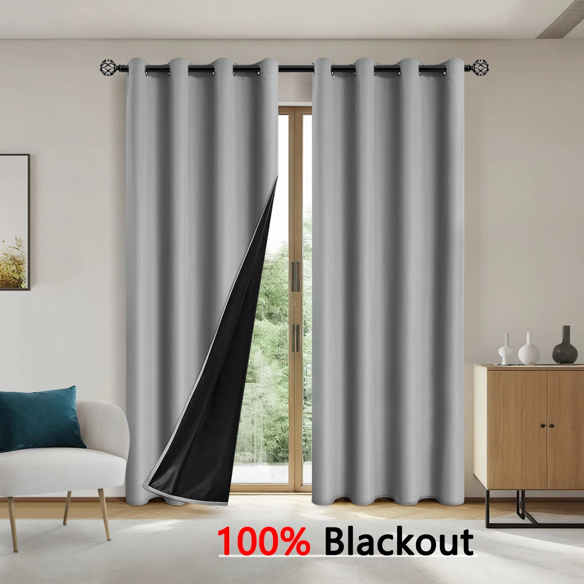 Solid Color Blackout Curtains - Full shading and sun protection curtains