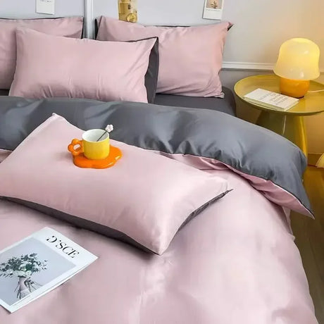 Solid Color Double Duvet Cover