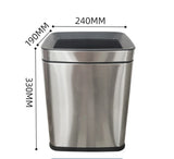 Hotel Stainless Steel Trash Can with Ashtray