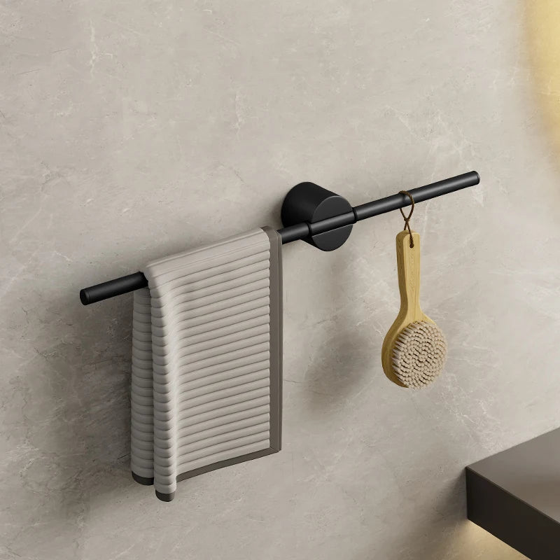 Space-Saving Wall-Mounted Towel Rack