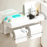 Wall-Mounted Aluminum Alloy Toilet Paper Holder