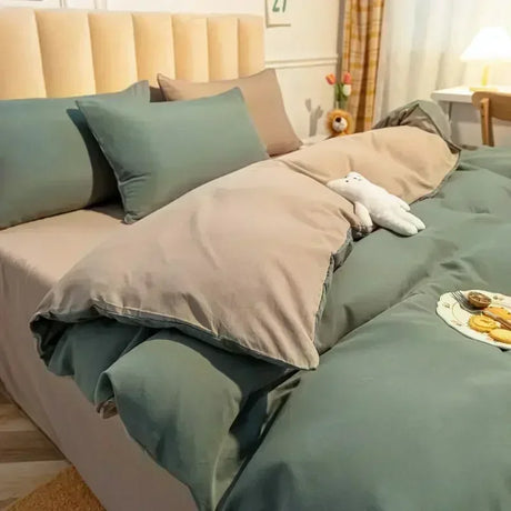 Solid Color Double Duvet Cover