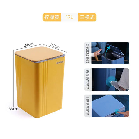 Waterproof Sensor Trash Can with LED Light