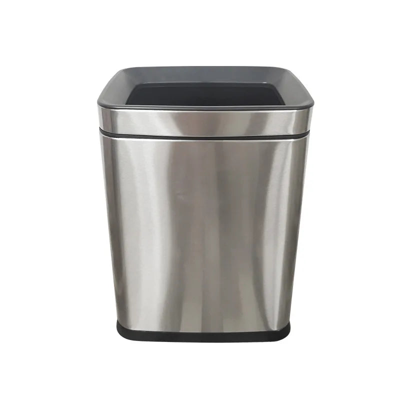 Hotel Stainless Steel Trash Can with Ashtray