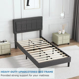 Twin Size Upholstered Bed Frame