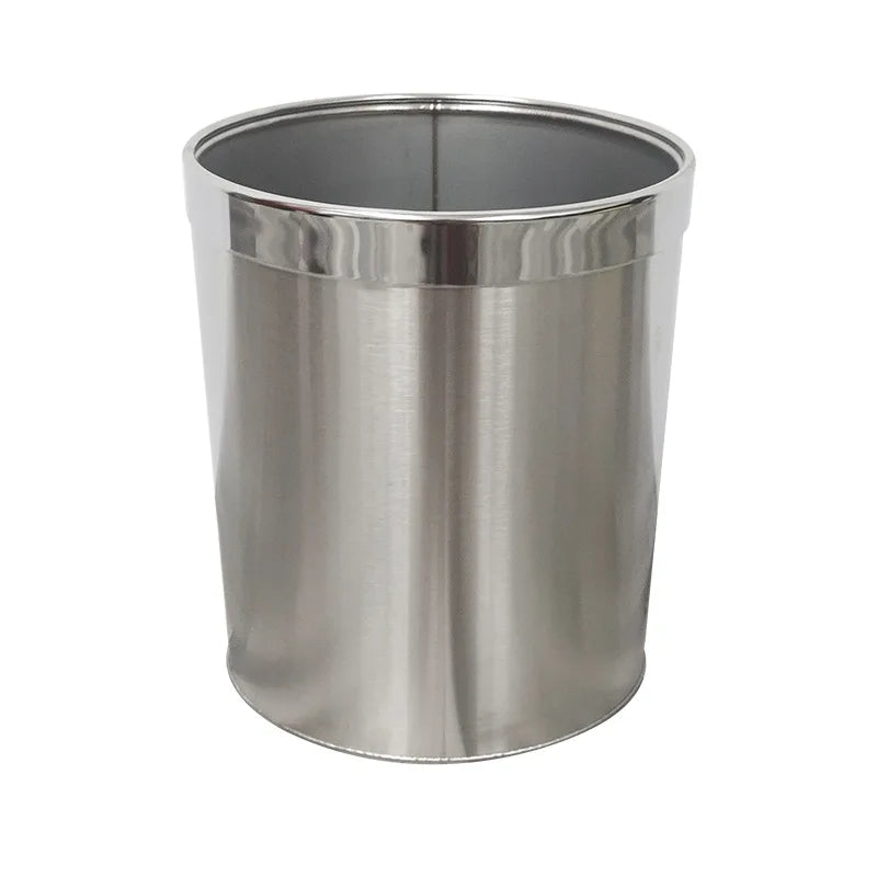 Hotel Stainless Steel Trash Can with Ashtray