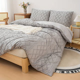 2/3pcs Luxurious Modern Tufted Duvet Cover Set