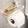 Luxury Gold Tissue Holder with Shelf