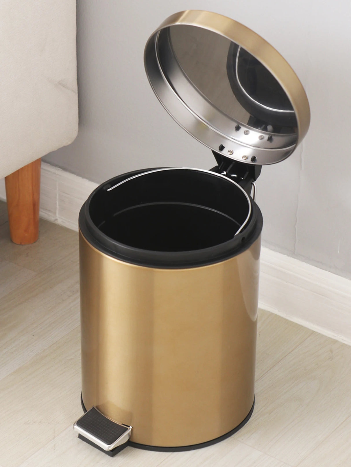 5L Stainless Steel Waterproof Trash Bin