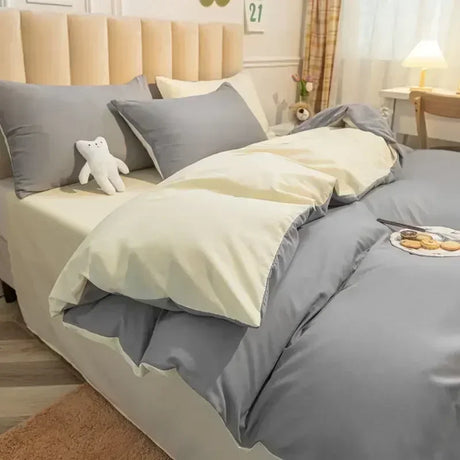 Solid Color Double Duvet Cover