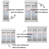 Refrigerated Display Cabinet - Large capacity beverage refrigerator