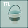 5/10L Folding Portable Bucket with Cover - Silicone Outdoor Bucket