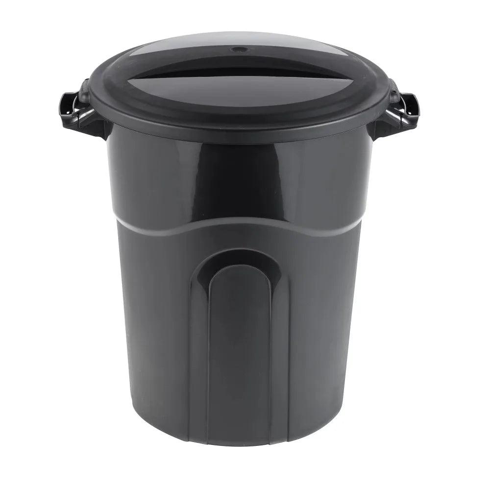 20-Gallon Durable Plastic Trash Can with Lid