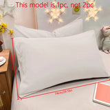 1 Piece Of Matte Solid Color Pillowcase, Bedroom Pocket Sealed Soft Pillowcase & Bedding