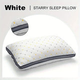 Full Sky Star Embroidered Fiber Pillow Core for Neck Protection