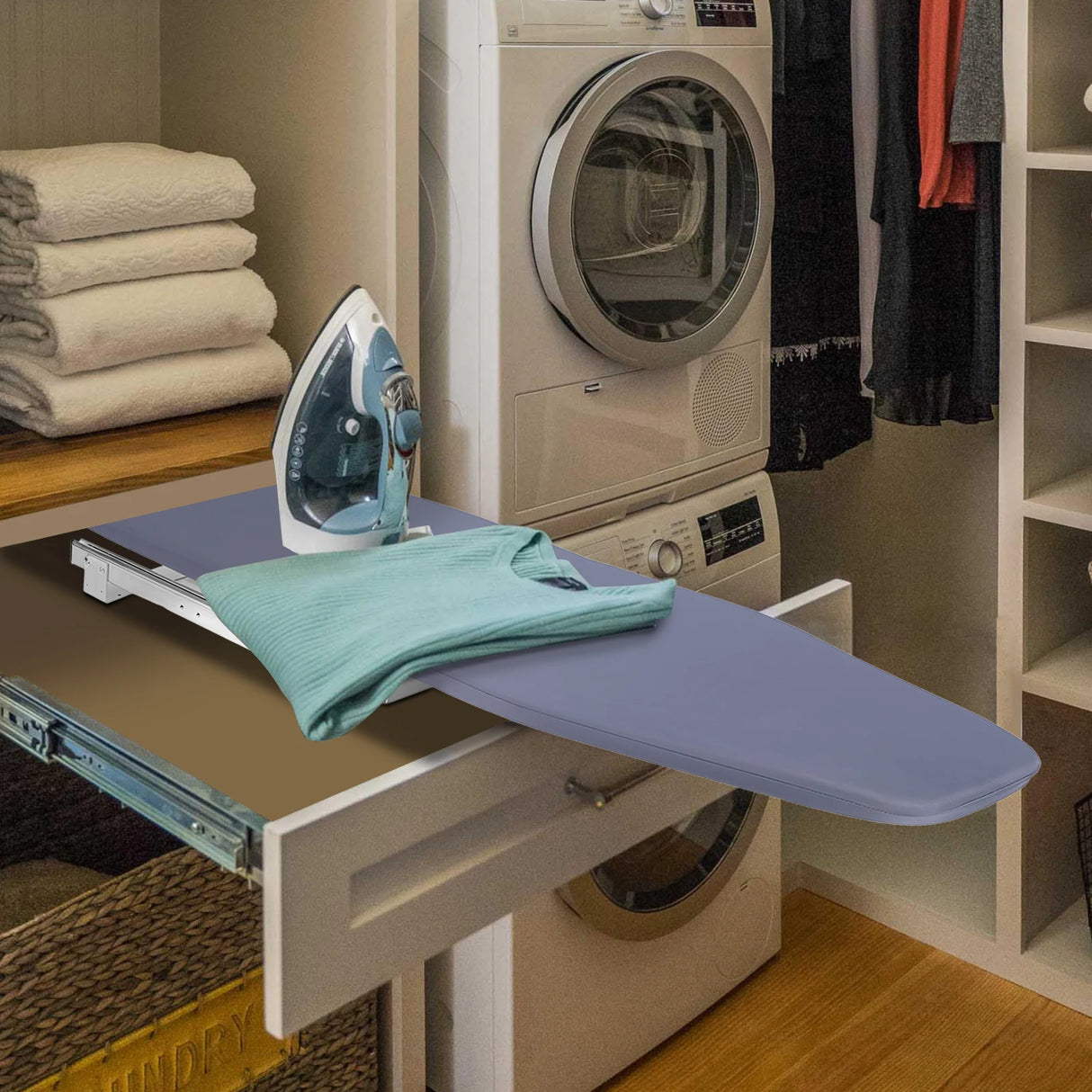 Over-The-Door Hanging Ironing Board