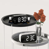 Voice Control LED Alarm Clock - Electronic Dual Alarms Table Digital Clock