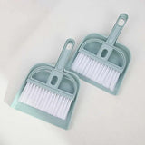 Mini Cleaning Brush - Blue Mini Desktop Pet Mini Broom Set