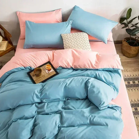 Solid Color Double Duvet Cover