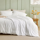 Bedsure Duvet Cover - Polyester & Rayon Derived from Bamboo Cooling Duvet Cover Set