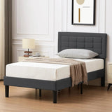 Twin Size Upholstered Bed Frame