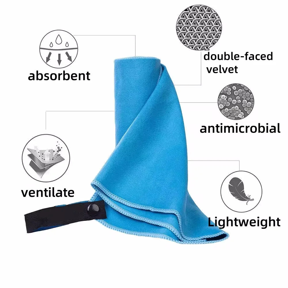 Sports towel - Microfiber Yoga Fitness Sports Towel - Quick Dry Towel Comfortable Sports Fabric