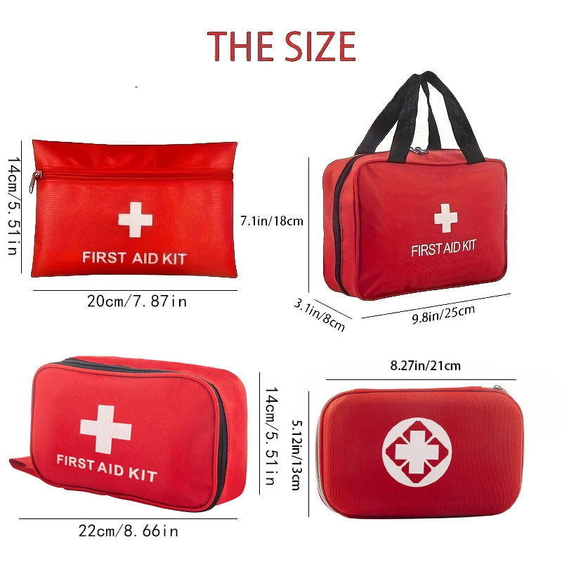 Multi-purpose small/large First Aid Kit: Portable First Aid Kit, including emergency supplies