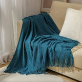 Knitted Throw Nordic Knitted Shawl Sofa Blanket