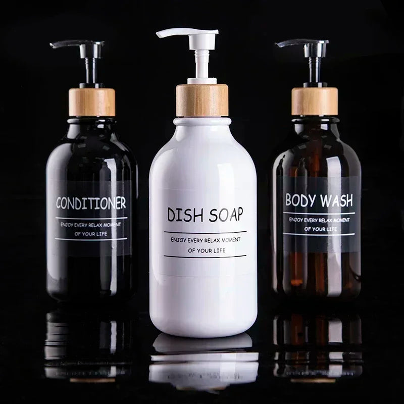 Large Capacity Refillable Shampoo Bottles