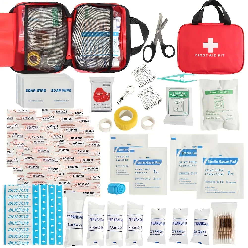 CARBOU First Aid Universal Aluminum Medical Survival Emergency Kit