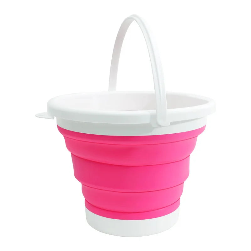 Silicone bucket - 5/10L Silicone Bucket for Fishing Promotion Folding Bucket