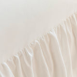 1PC100% polyester single solid color pleated bed skirt