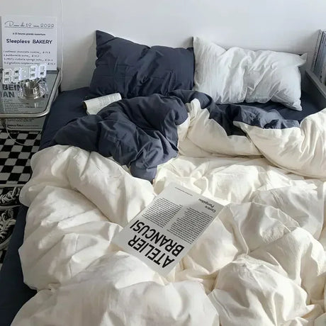 Solid Color Double Duvet Cover