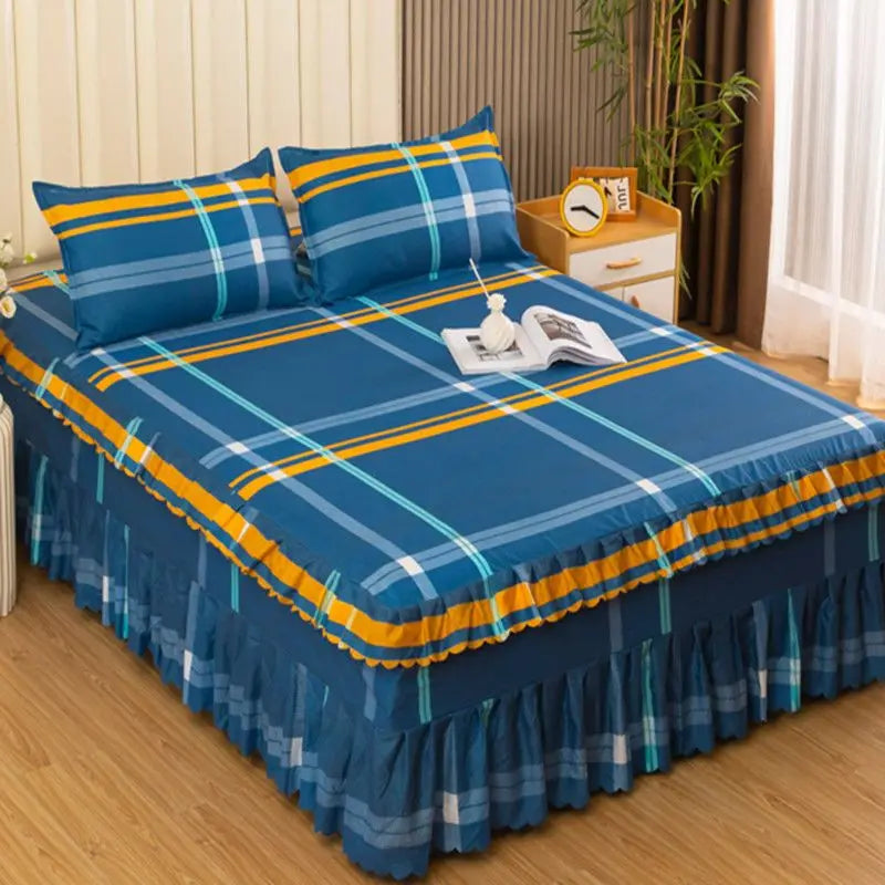 Cotton bedspread - Bedding Set Home Textile Cotton Bedspread Elastic Fitted Mattress Cover