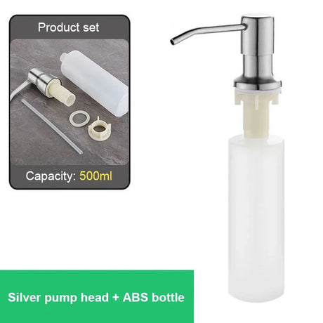 Stainless Steel Sink-Mounted Soap Dispenser