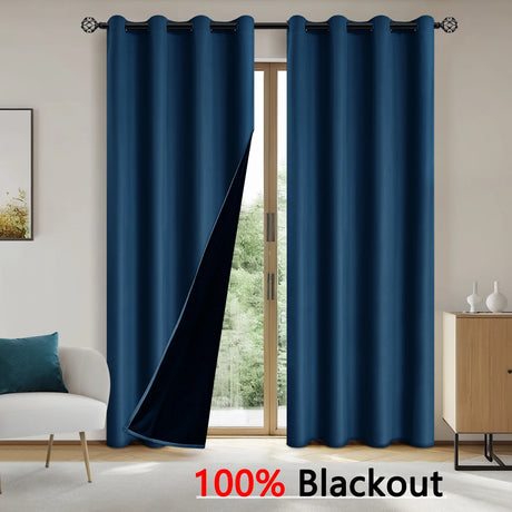 Solid Color Blackout Curtains - Full shading and sun protection curtains