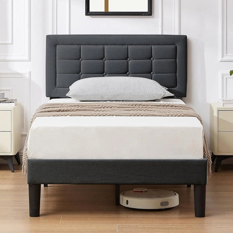 Twin Size Upholstered Bed Frame