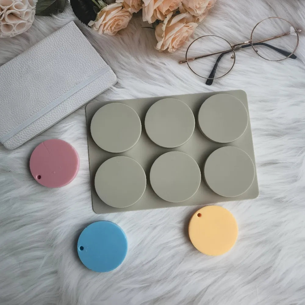 Round Silicone Aromatherapy Wax Molds