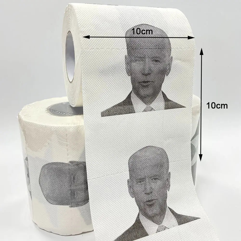 Joe Biden Pattern Novelty Toilet Paper Roll