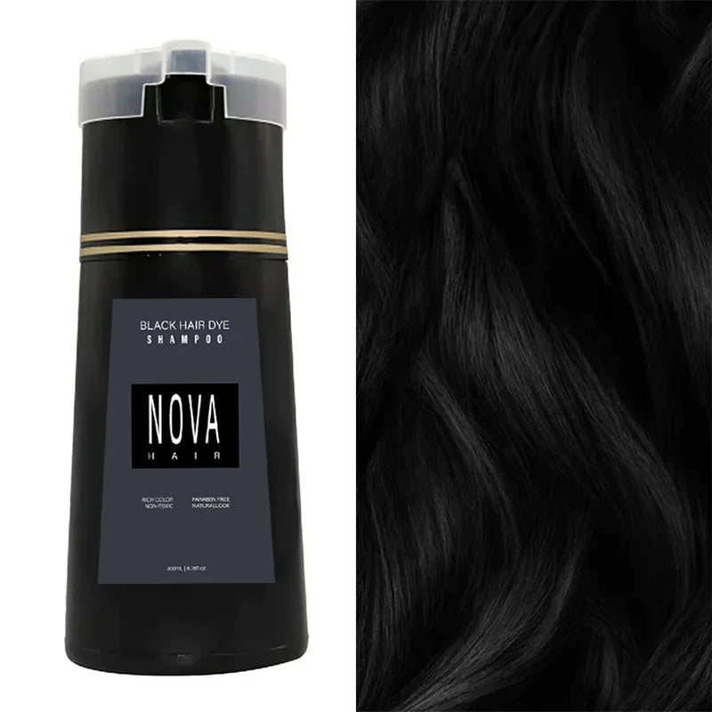 Nova 3-in-1 Hair Dye Shampoo for Men & Women