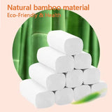 12 Rolls Premium Coreless Bathroom Tissue Paper - Disposable Face Tissues