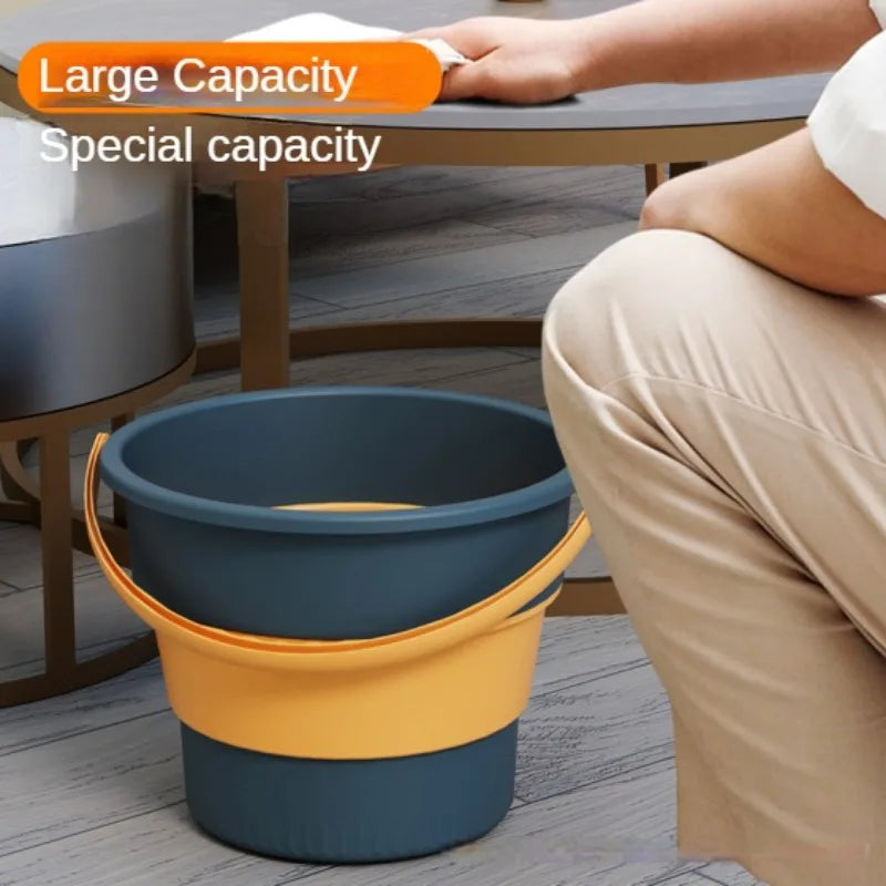 Silicone bucket - 5/10L Silicone Bucket for Fishing Promotion Folding Bucket