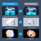 Automatic Hand Dryer Smart Sensor Hot and Cold Wind Commercial Hand Dryers