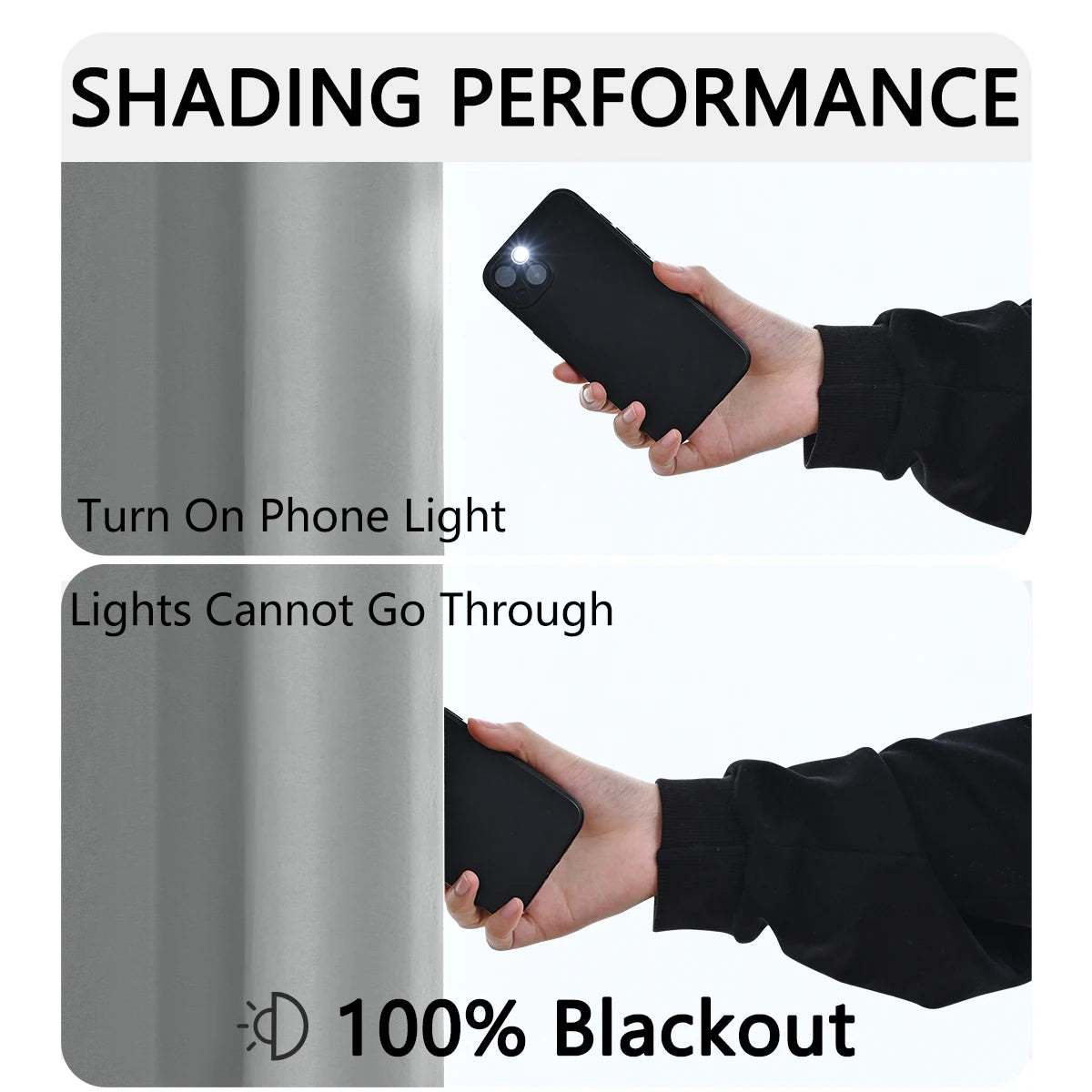 Solid Color Blackout Curtains - Full shading and sun protection curtains